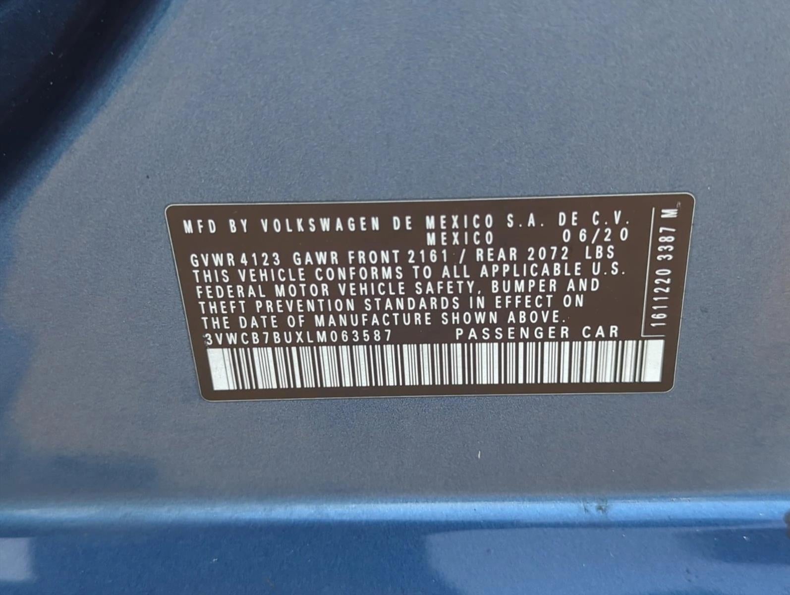 2020 Volkswagen Jetta S Auto w/SULEV