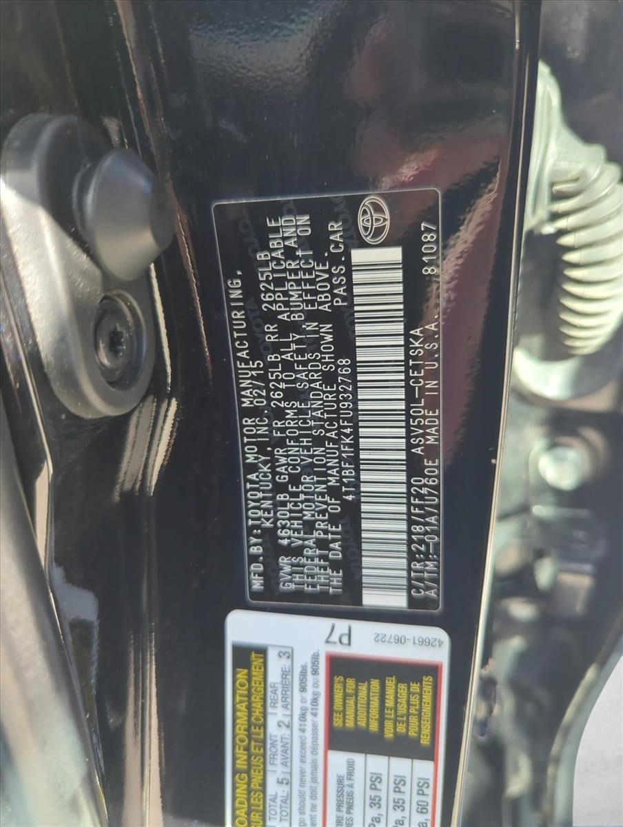 2015 Toyota Camry 4dr Sdn I4 Auto SE (SE)