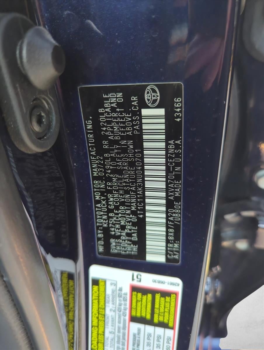 2022 Toyota Camry LE Auto (Natl)