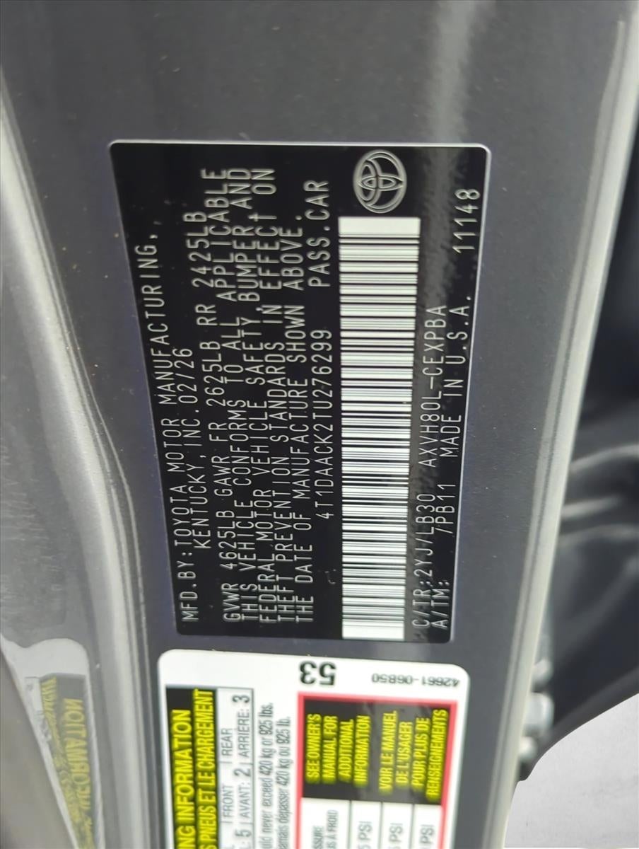 2026 Toyota Camry XSE (Natl)