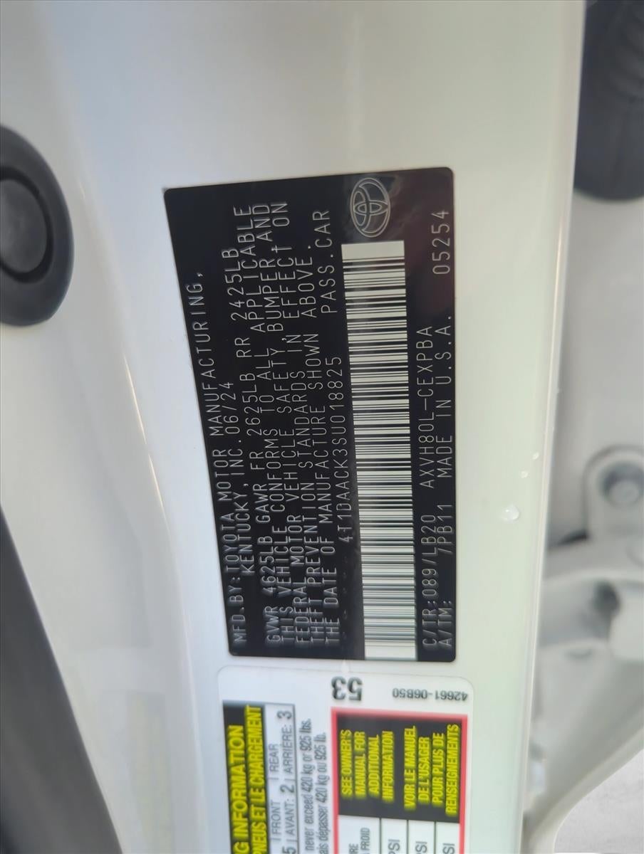 2025 Toyota Camry XSE (Natl)