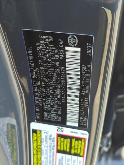 2025 Toyota Camry SE (Natl)