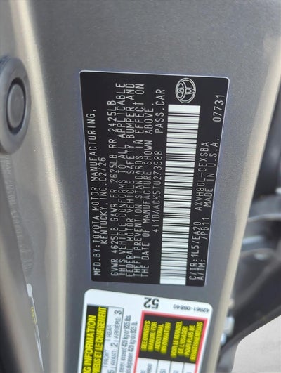 2026 Toyota Camry SE (SE)
