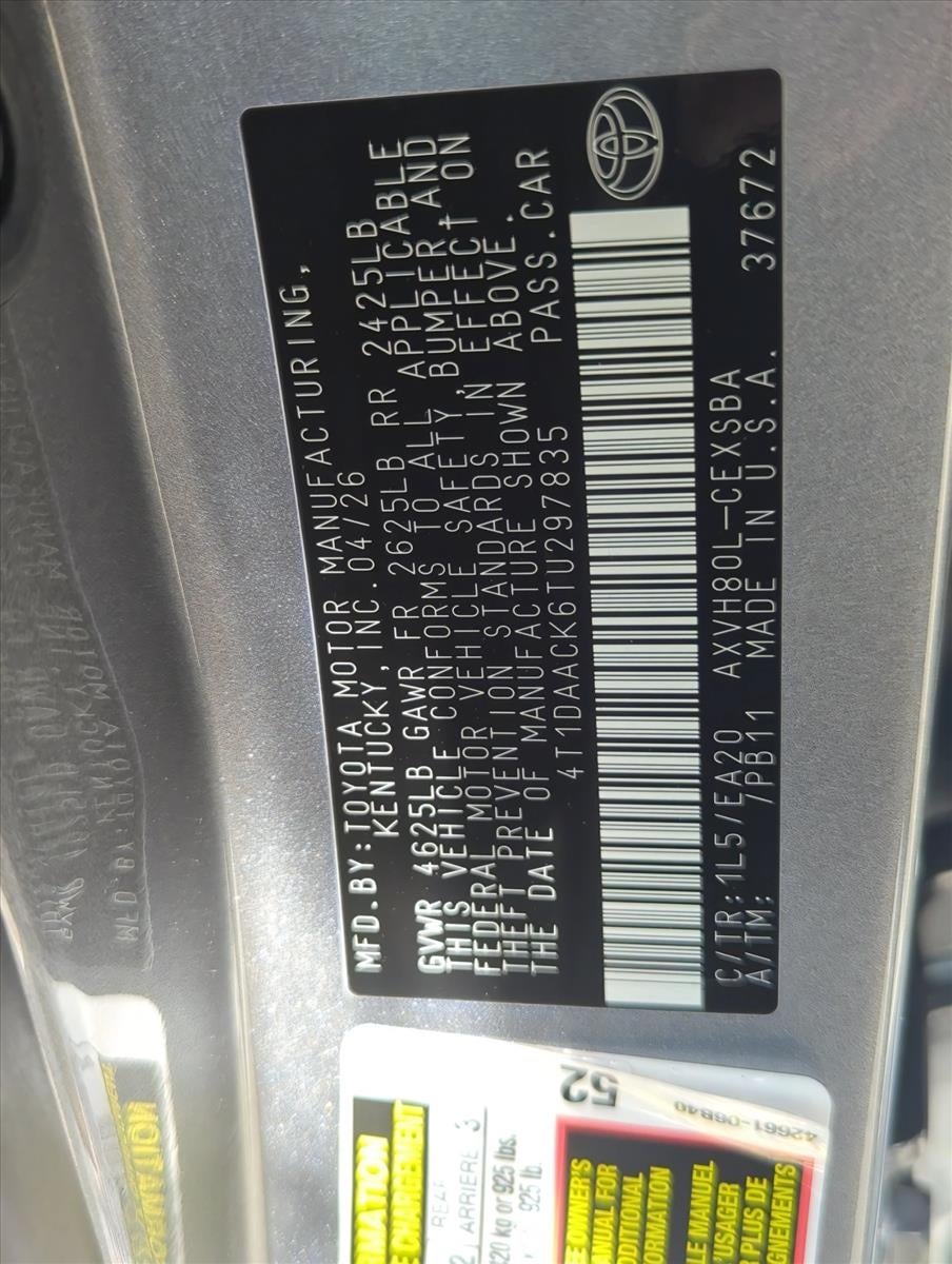 2026 Toyota Camry SE (SE)