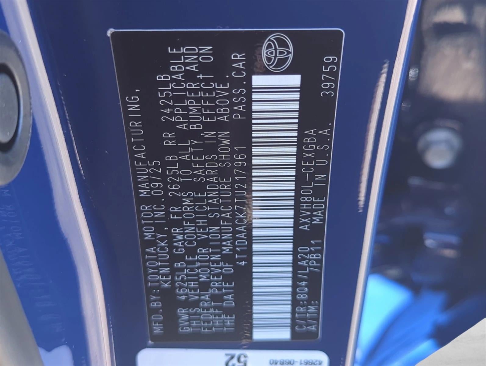 2026 Toyota Camry XLE (SE)