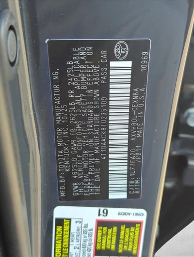 2026 Toyota Camry LE (SE)