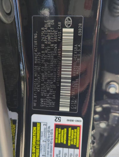 2026 Toyota Camry XLE (SE)