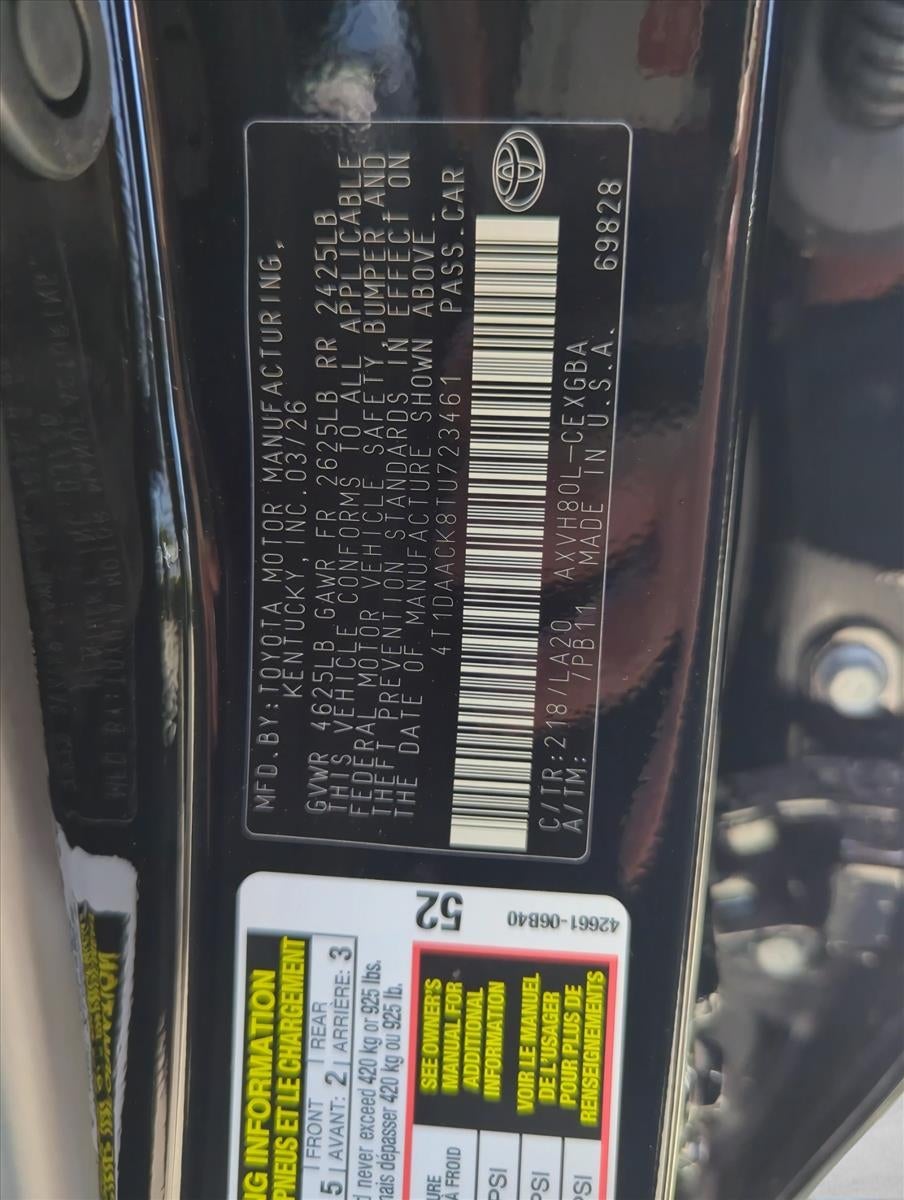 2026 Toyota Camry XLE (SE)