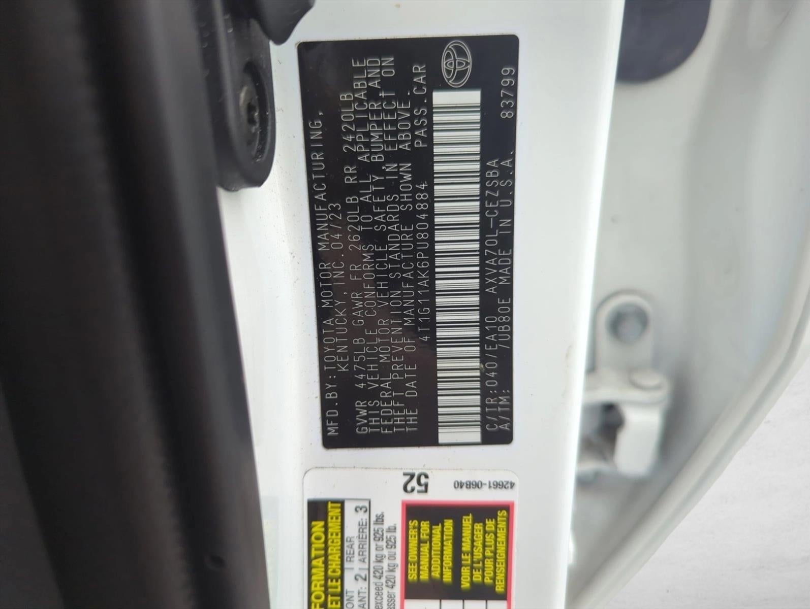 2023 Toyota Camry SE Auto (SE)