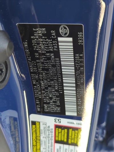 2023 Toyota Camry SE Nightshade Auto (Natl)