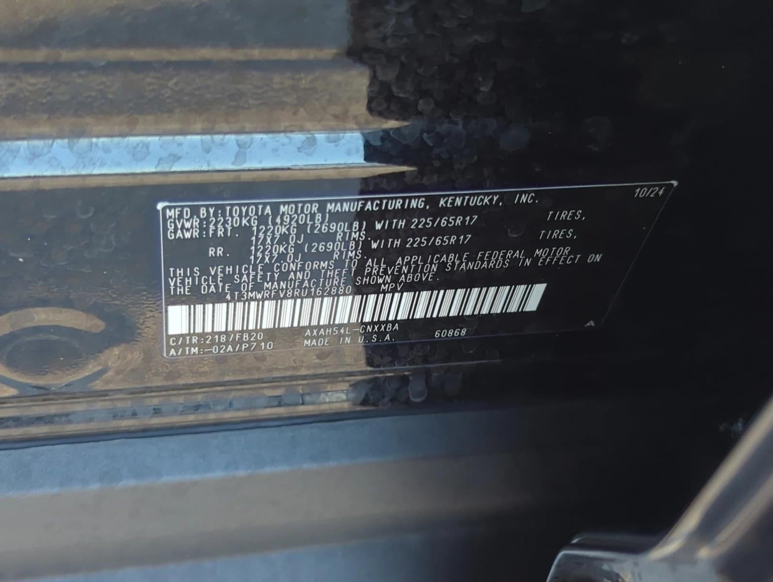 2024 Toyota RAV4 Hybrid LE AWD (Natl)