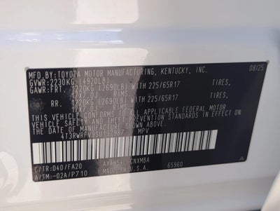 2025 Toyota RAV4 Hybrid XLE AWD (Natl)