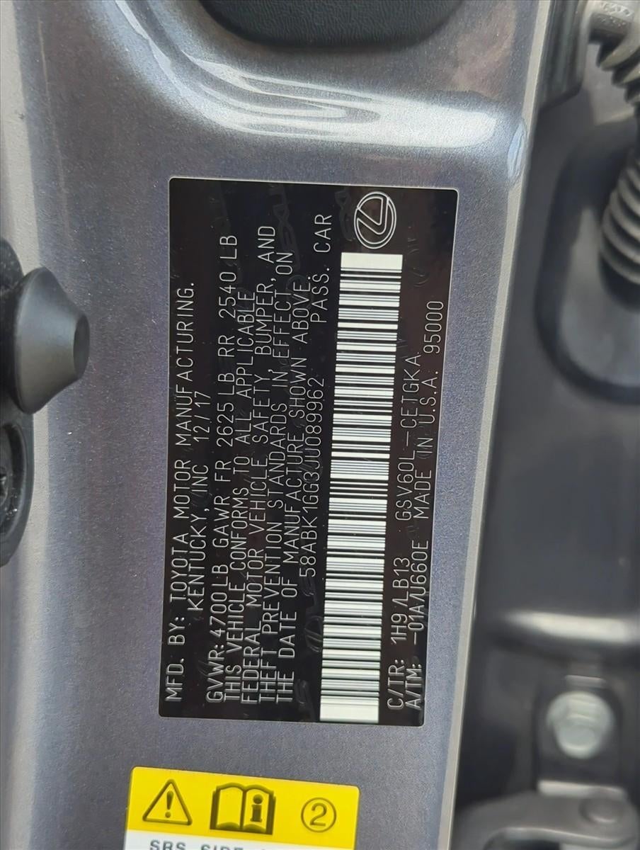 2018 Lexus ES 350 FWD