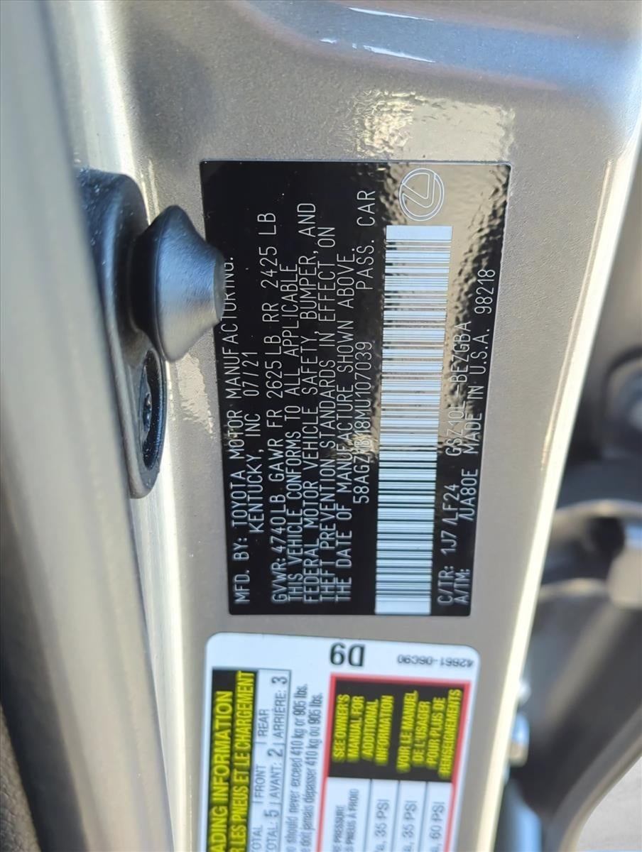 2021 Lexus ES 350 F SPORT FWD