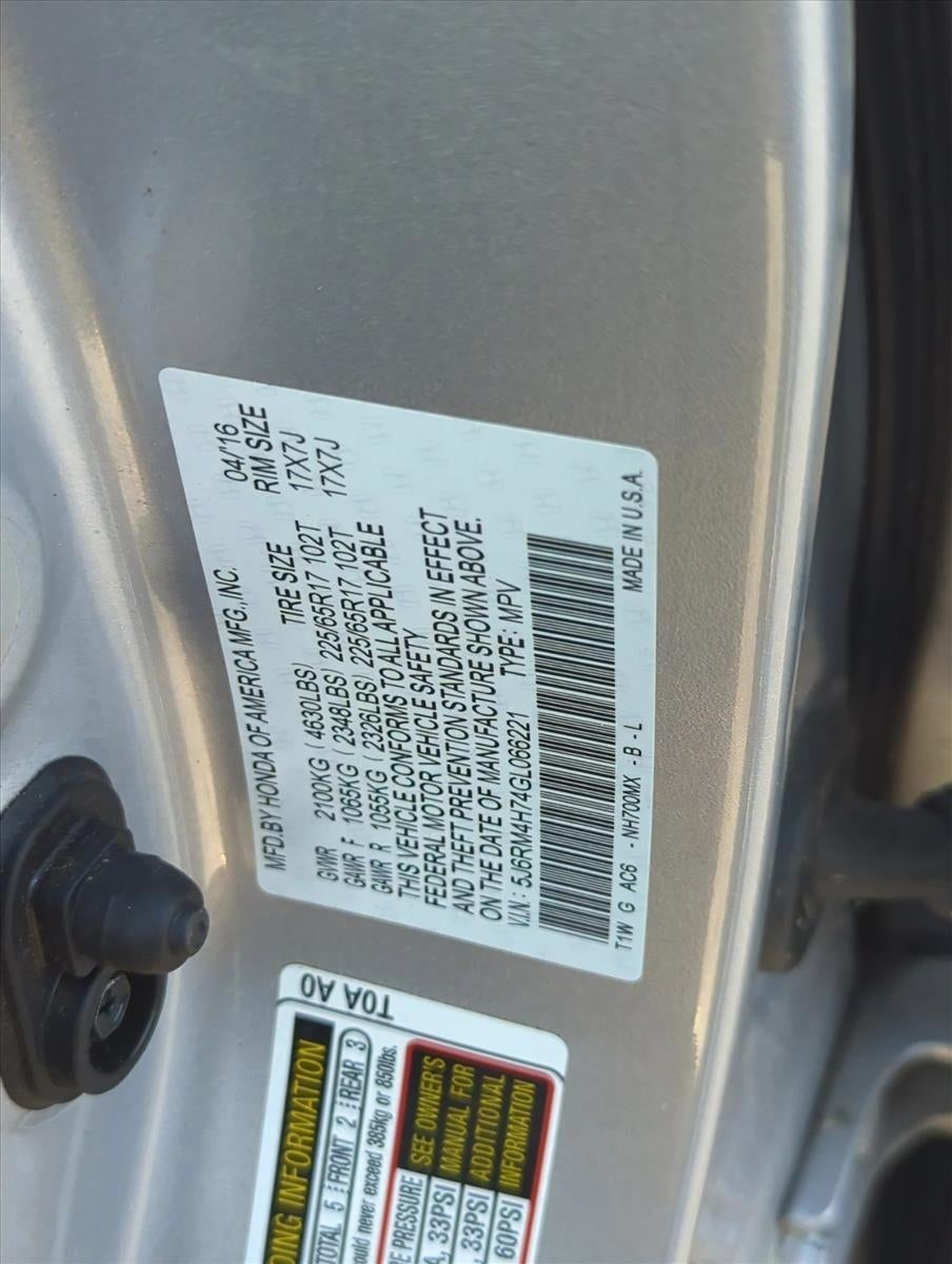 2016 Honda CR-V EX-L AWD