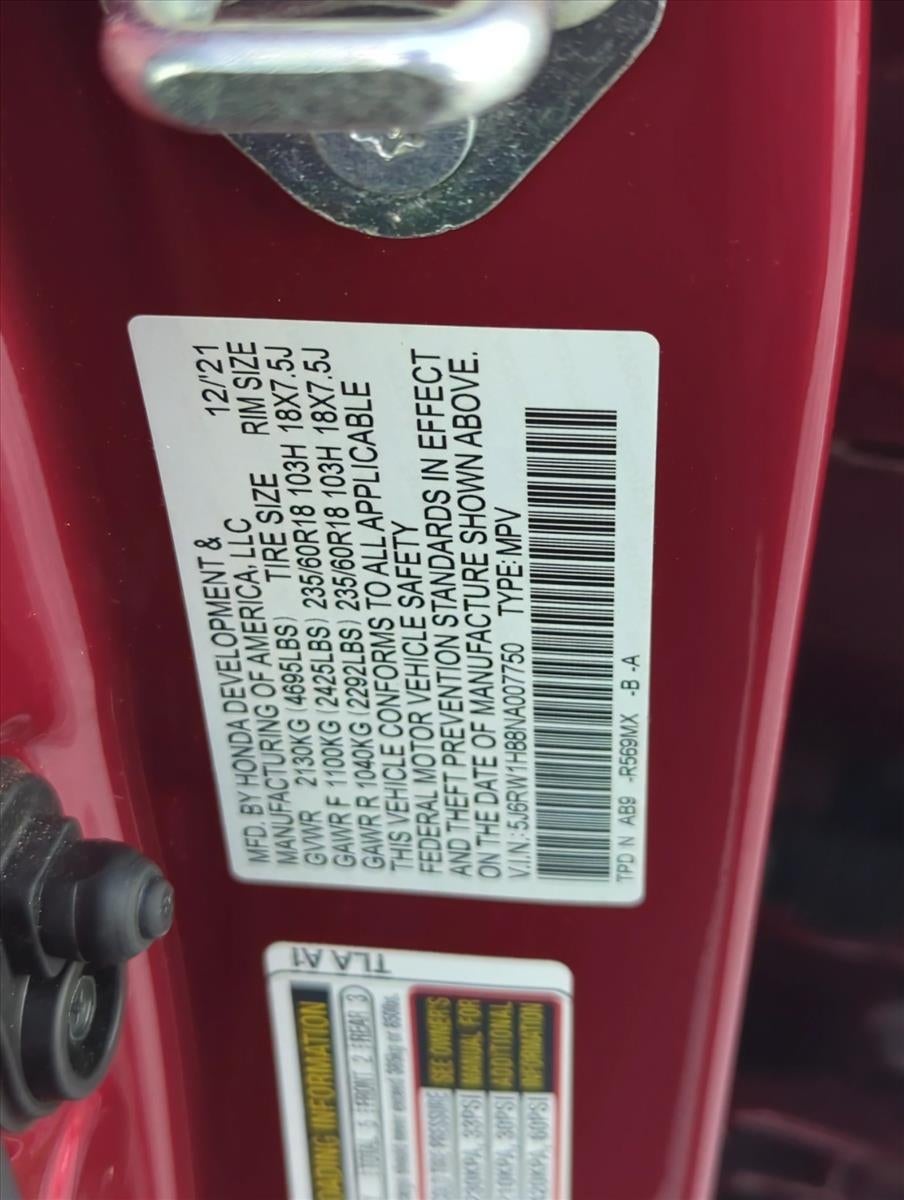 2022 Honda CR-V EX-L 2WD