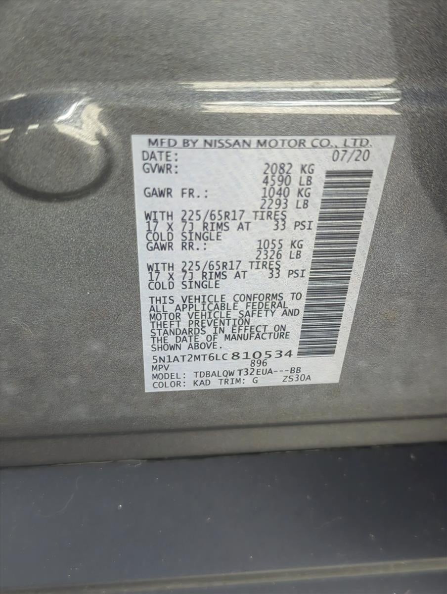 2020 Nissan Rogue FWD SV