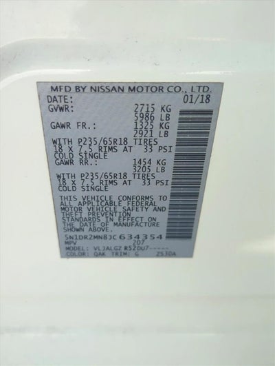 2018 Nissan Pathfinder FWD SL