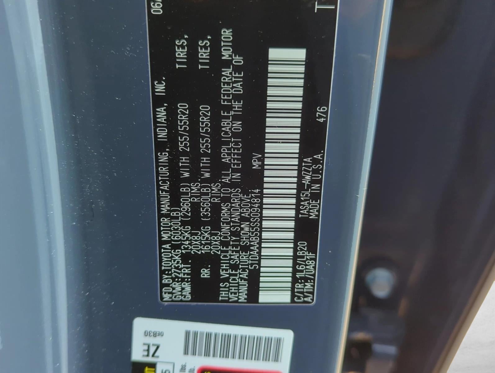 2025 Toyota Grand Highlander Platinum AWD (Natl)