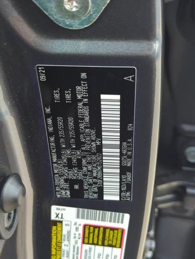 2021 Toyota Highlander Platinum AWD (Natl)