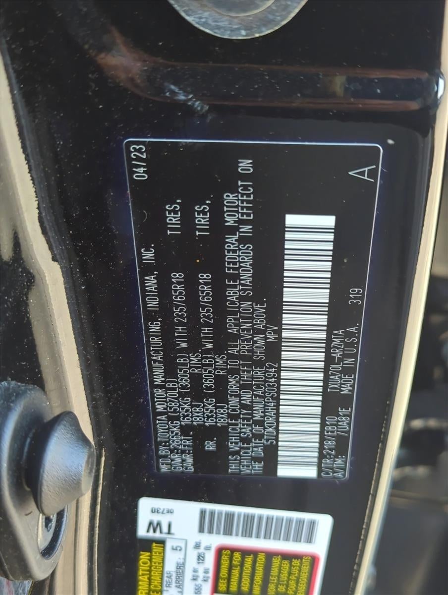 2023 Toyota Highlander XLE FWD (Natl)