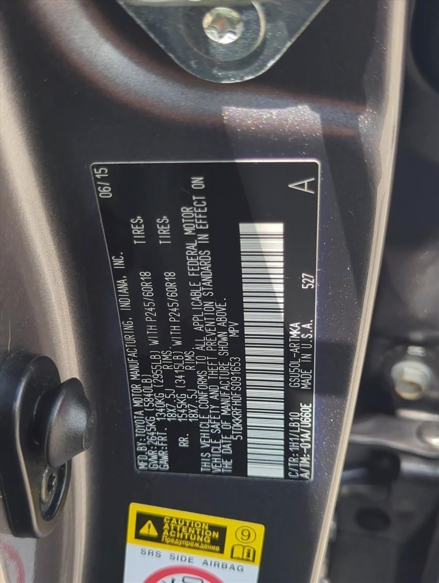 2015 Toyota Highlander FWD 4dr V6 XLE (Natl)