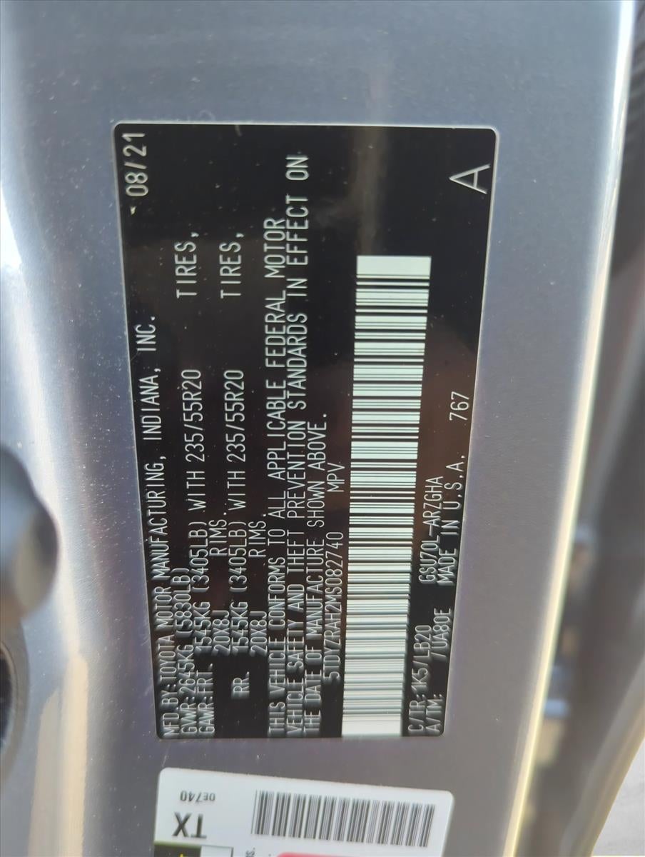 2021 Toyota Highlander Limited FWD (GS)