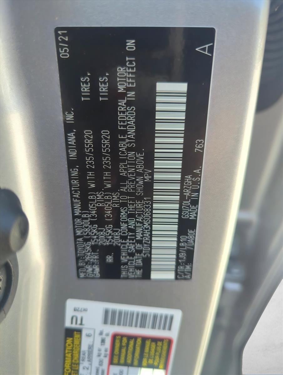 2021 Toyota Highlander Limited FWD (GS)