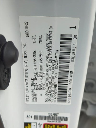 2021 Toyota Tacoma 2WD 2WD SR5 Double Cab 5' Bed V6 AT (GS)