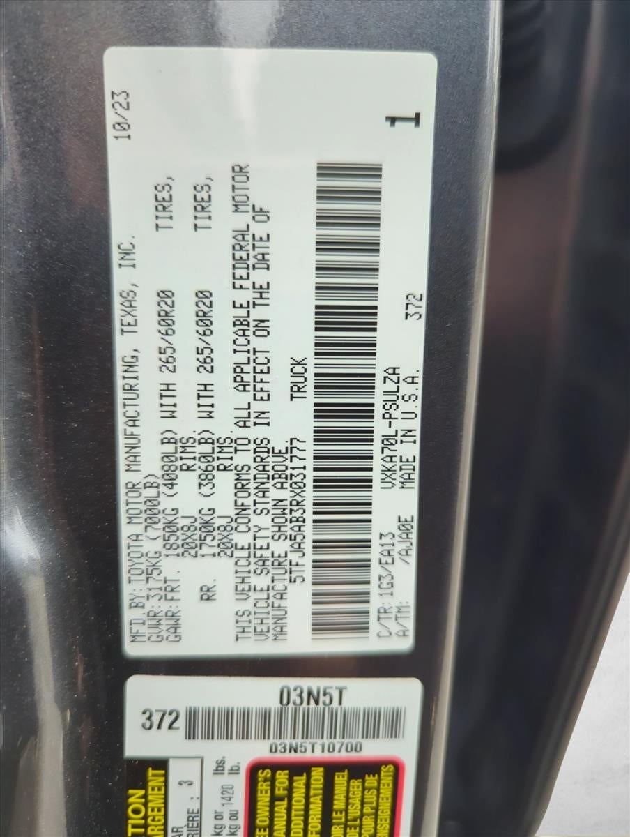 2024 Toyota Tundra 2WD 2WD Limited CrewMax 5.5' Bed (Natl)