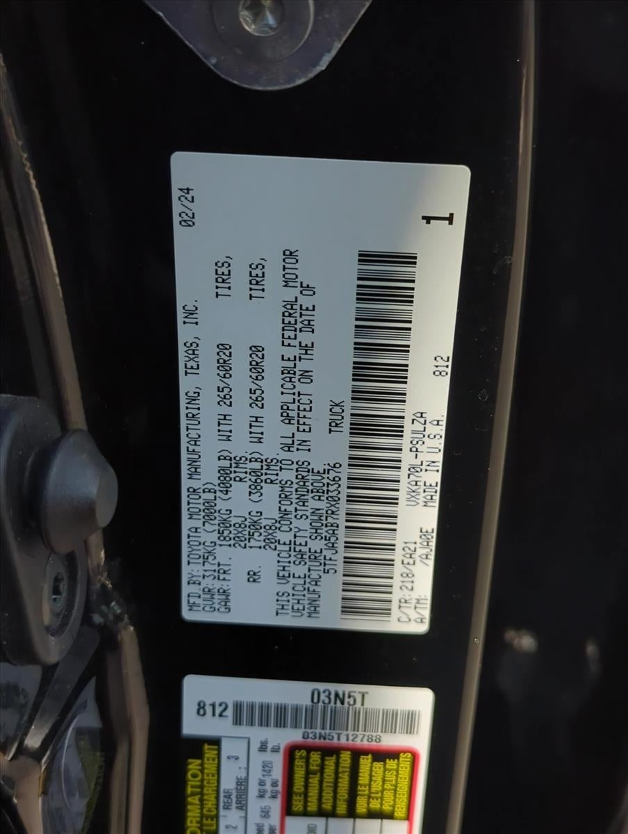 2024 Toyota Tundra 2WD 2WD Limited CrewMax 5.5' Bed (Natl)