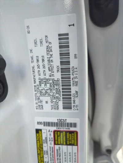 2026 Toyota Tundra 4WD 4WD SR5 CrewMax 5.5' Bed (SE)