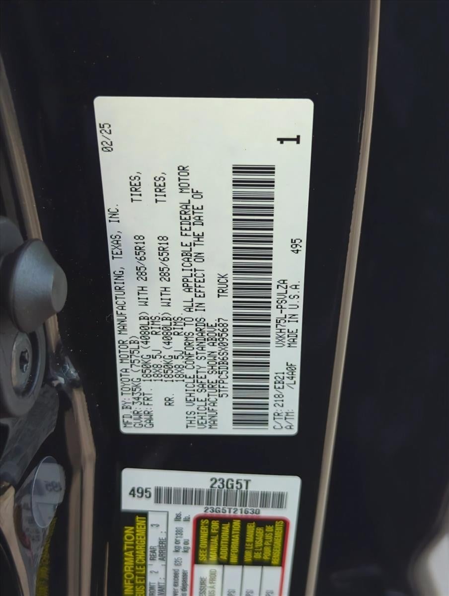 2025 Toyota Tundra 4WD 4WD TRD Pro Hybrid CrewMax 5.5' Bed (Natl)