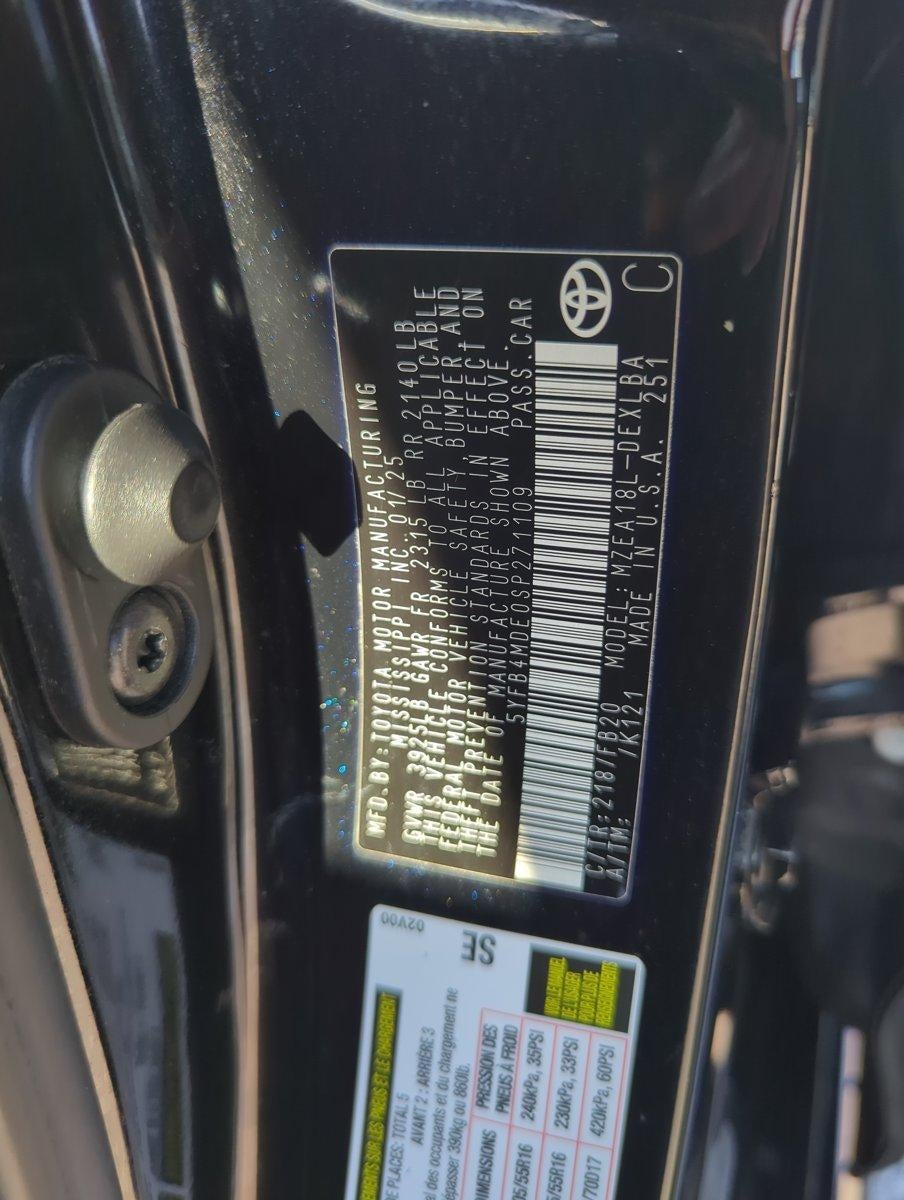 2025 Toyota Corolla LE CVT (Natl)