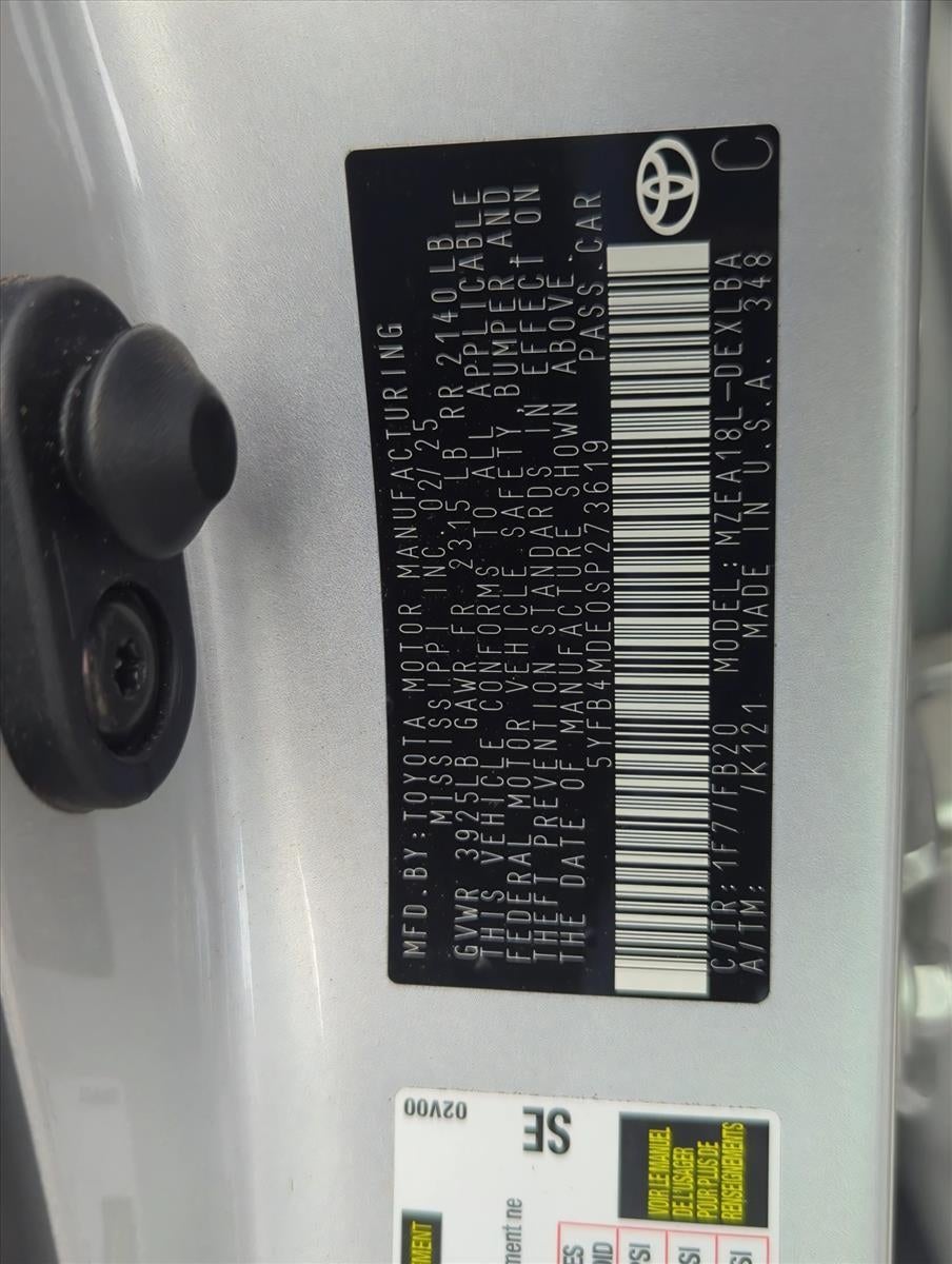 2025 Toyota Corolla LE CVT (Natl)