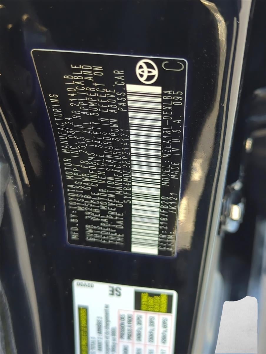 2024 Toyota Corolla LE CVT (Natl)