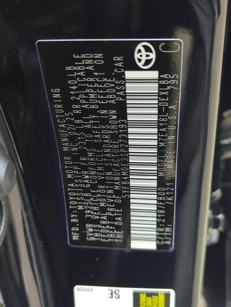 2025 Toyota Corolla LE CVT (Natl)