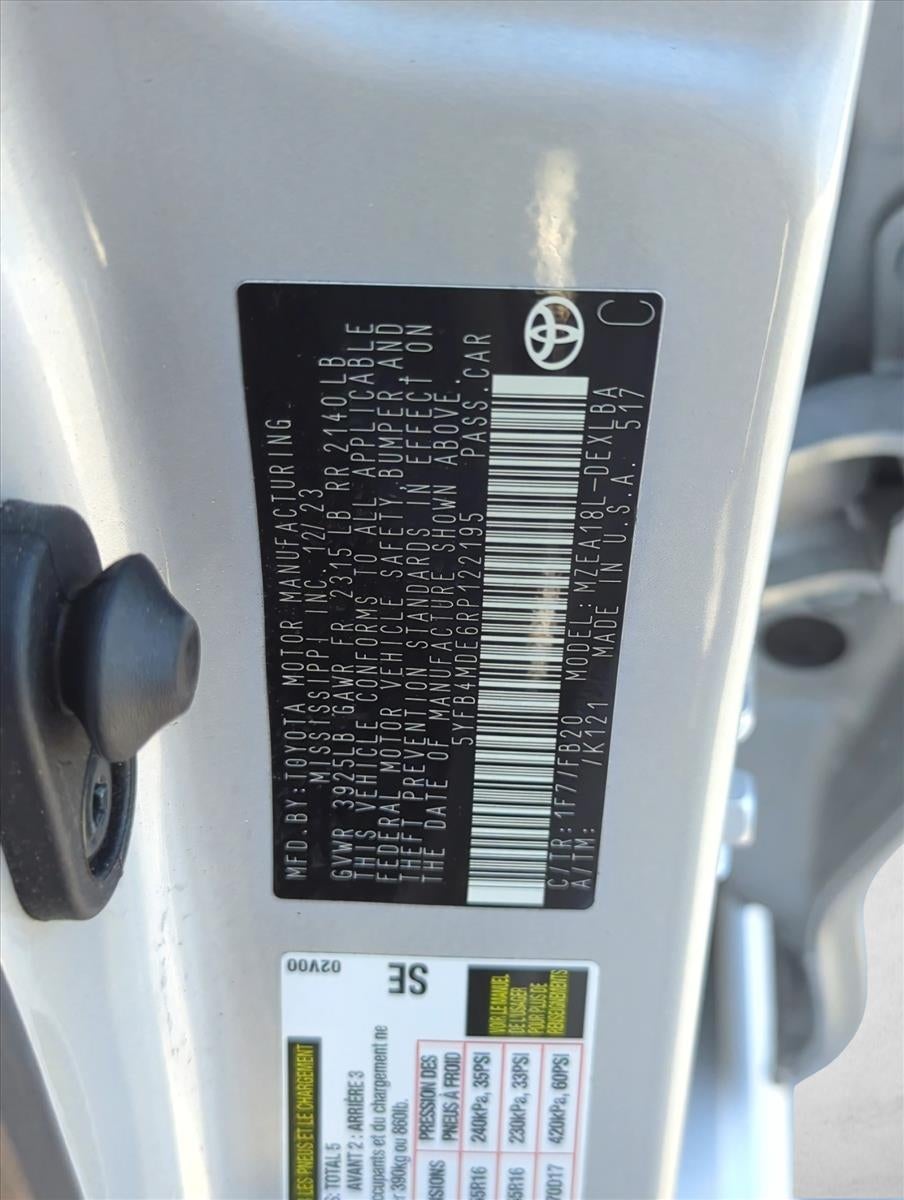 2024 Toyota Corolla LE CVT (Natl)
