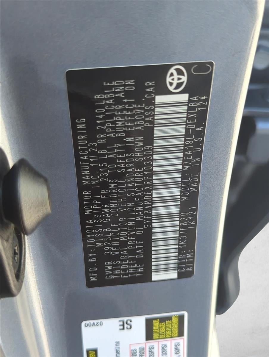 2024 Toyota Corolla LE CVT (Natl)