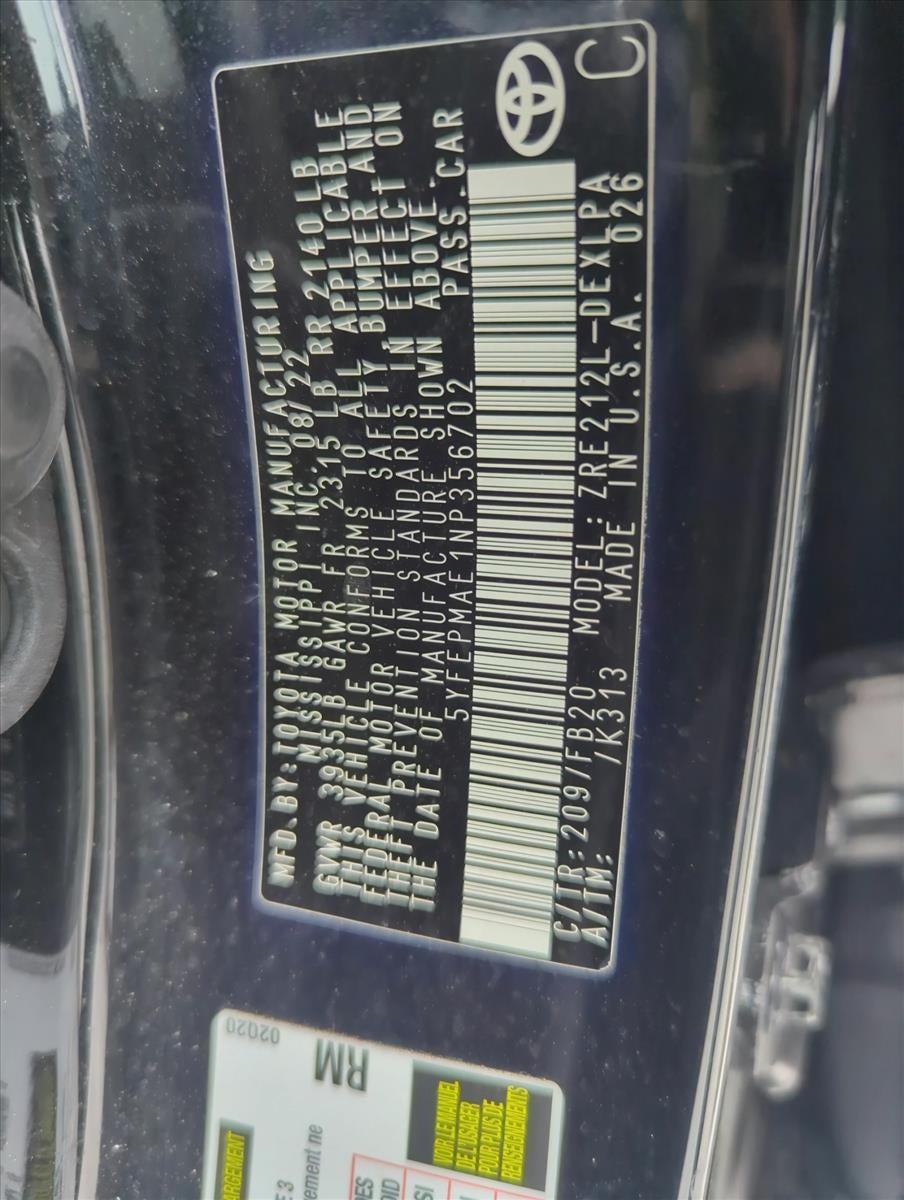 2022 Toyota Corolla LE CVT (Natl)