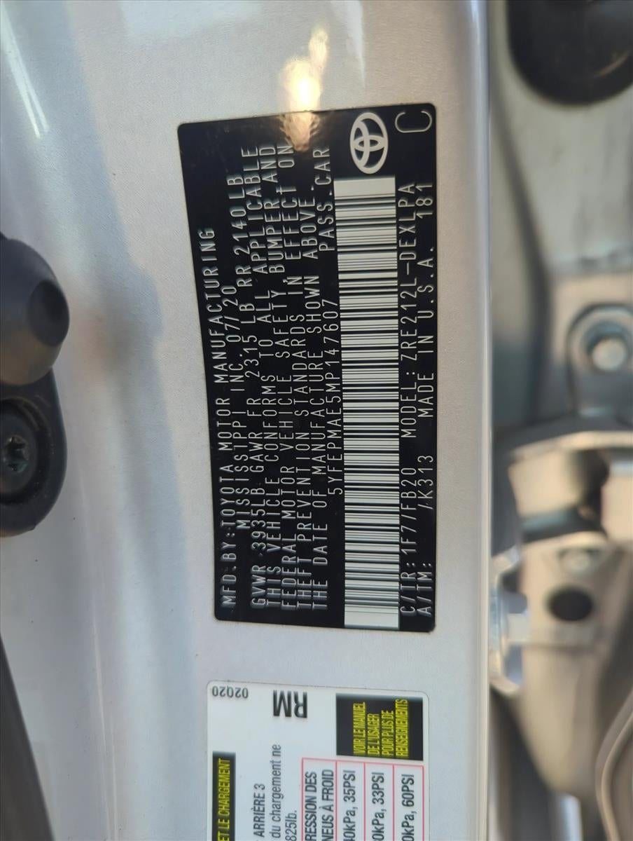 2021 Toyota Corolla LE CVT (Natl)