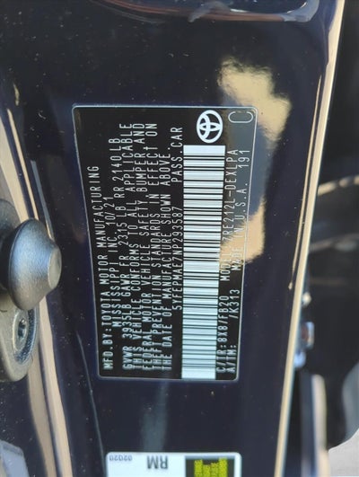 2022 Toyota Corolla LE CVT (Natl)