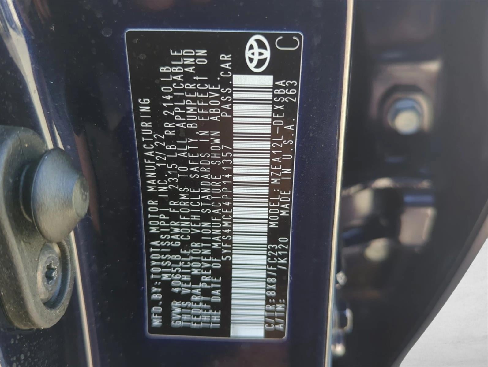 2023 Toyota Corolla SE CVT (Natl)