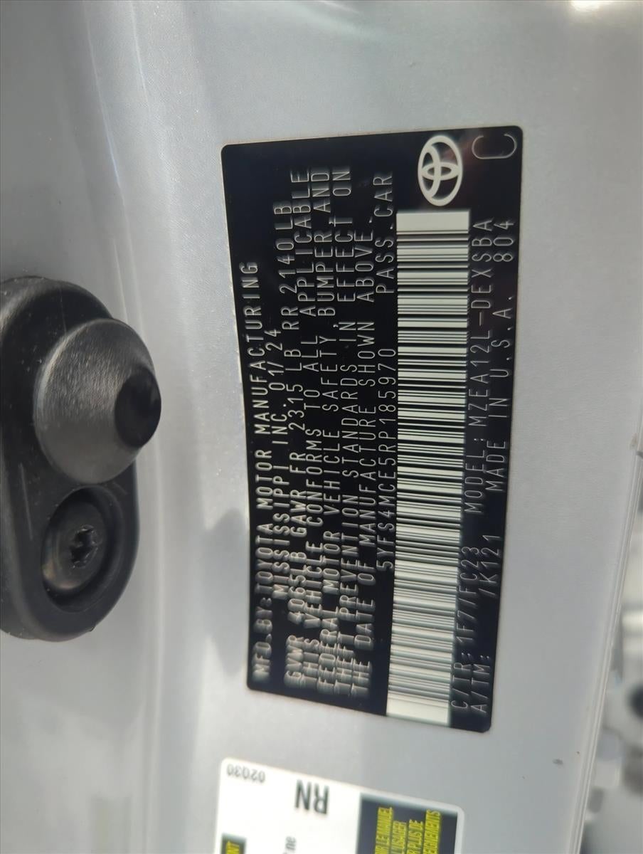2024 Toyota Corolla SE CVT (Natl)