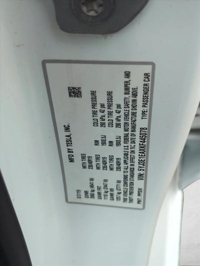 2019 Tesla Model 3 Standard Range Plus RWD