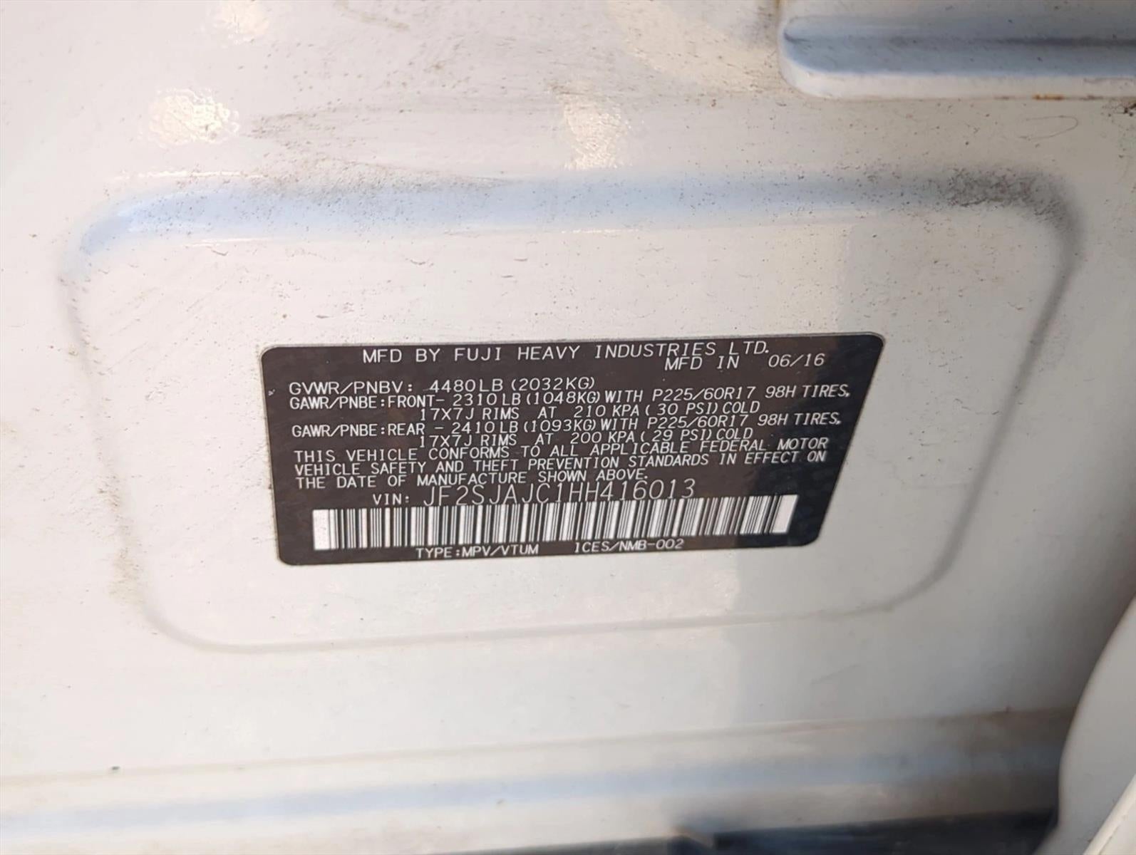 2017 Subaru Forester 2.5i Limited CVT