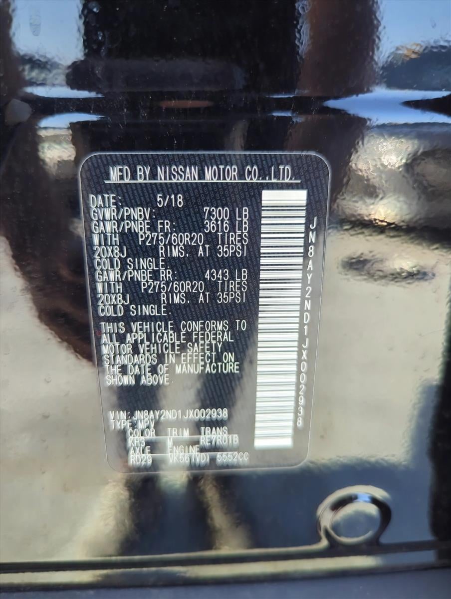 2018 Nissan Armada 4x2 SL