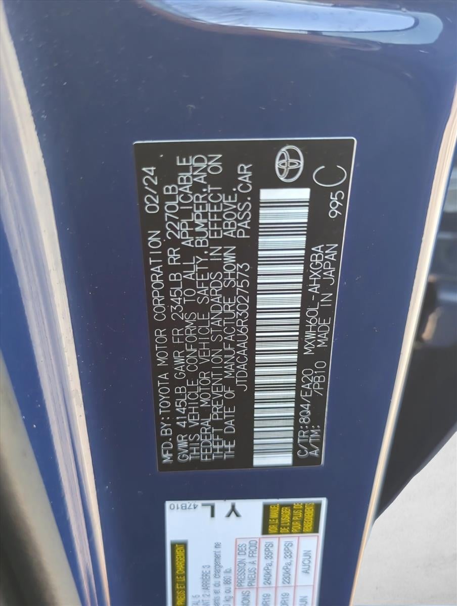 2024 Toyota Prius XLE (Natl)