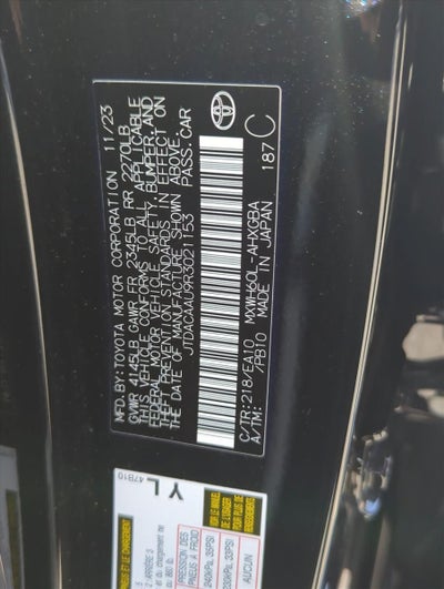 2024 Toyota Prius XLE (Natl)