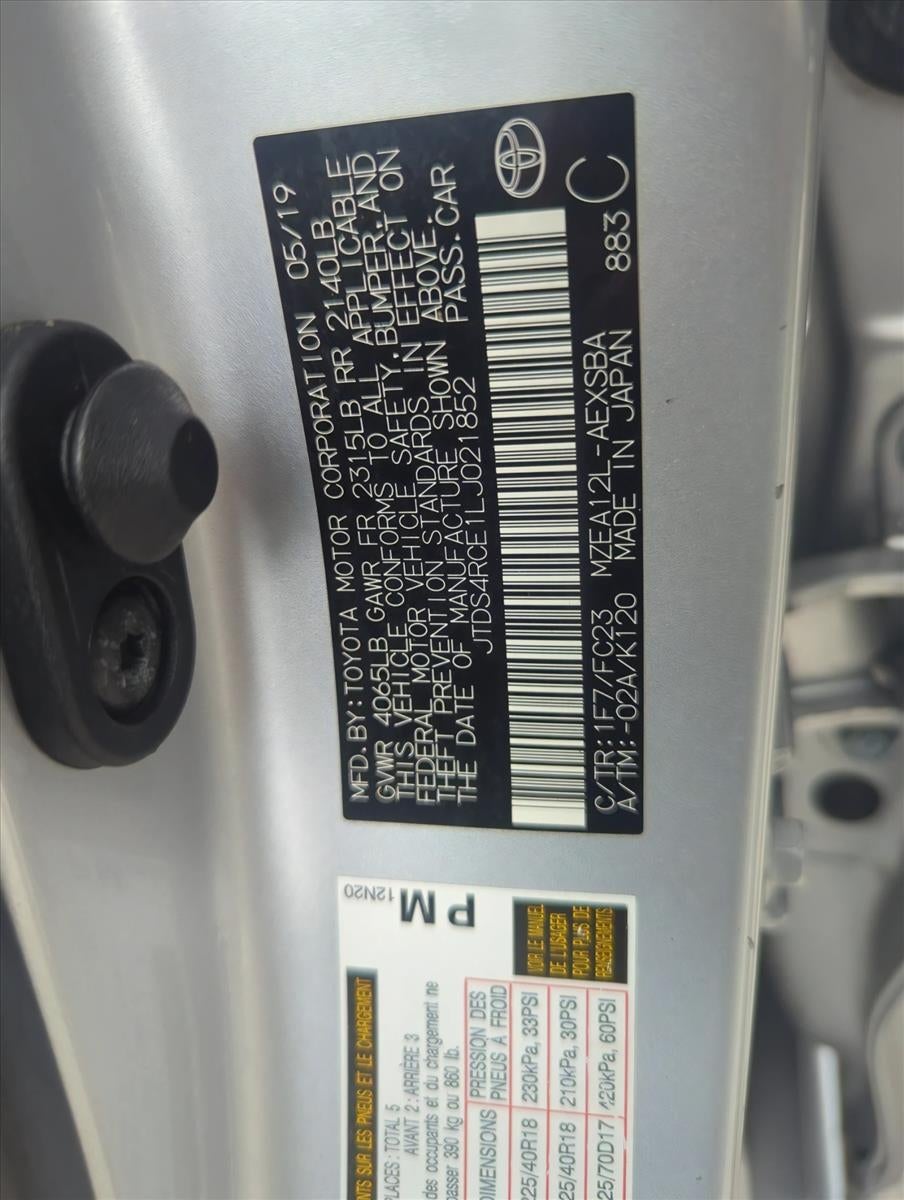 2020 Toyota Corolla SE CVT (Natl)